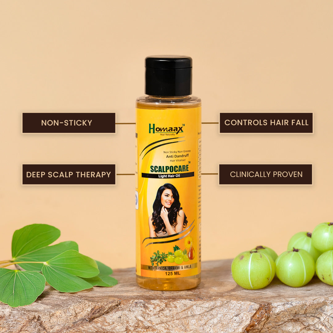 Scalpocare Light Hair Oil (125ml) FREE Neem Comb