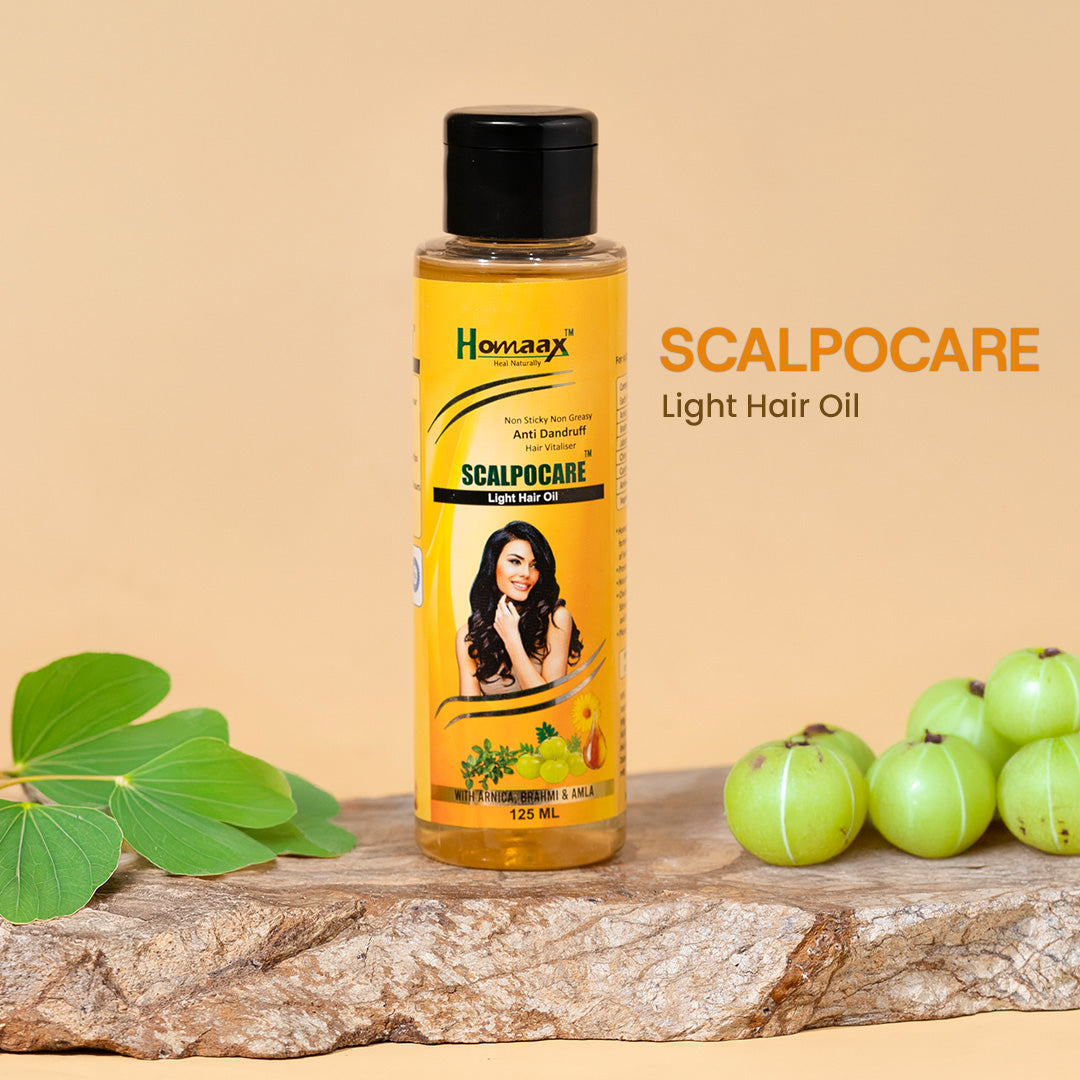 Scalpocare Light Hair Oil + Neem Comb + Shampoo Combo