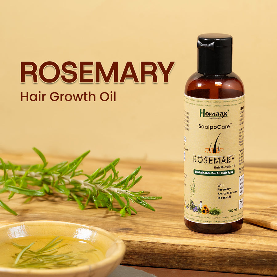 Scalpocare Rosemary Hair Regrowth Oil (100ml) FREE Neem Comb