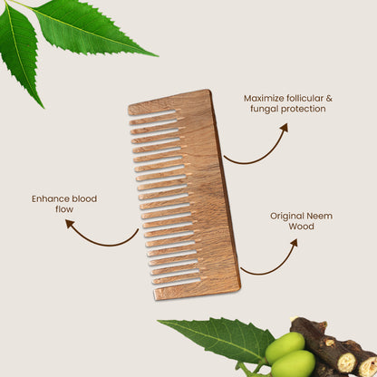 Homaax Neem Comb For Hair Care
