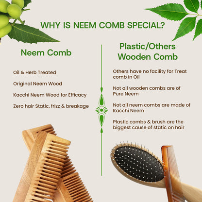 Homaax Neem Comb For Hair Care