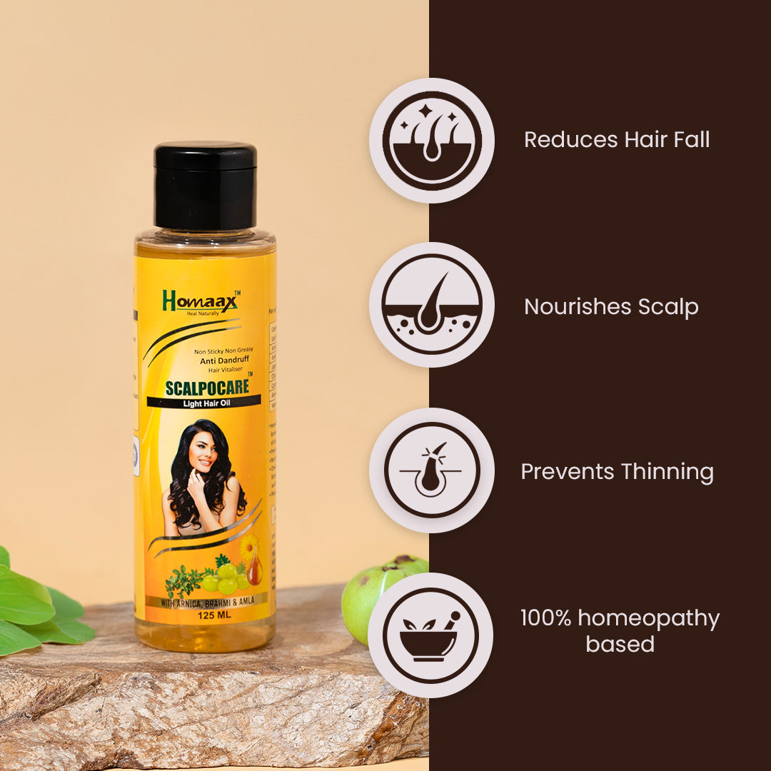 Scalpocare Light Hair Oil (125ml)  FREE Neem Comb